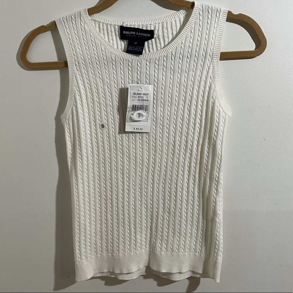 Ralph Lauren Polo Golf Cable Knit Vest
